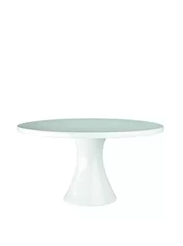BIA Cordon Bleu - 12" x 6.25" White Porcelain Round Cake Stand