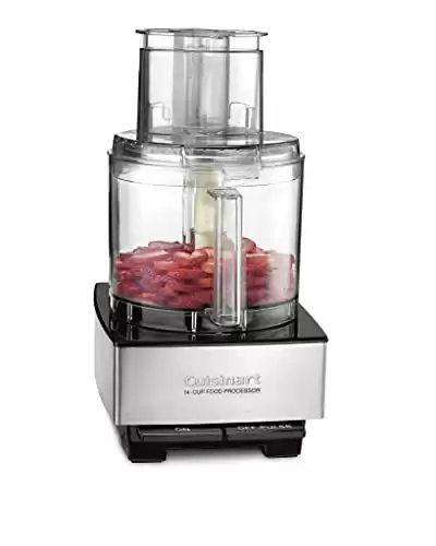 Cuisinart Food Processor 14-Cup Vegetable Chopper for Mincing, Dicing, Shredding, Puree & Kneading Dough, Stainless Steel, DFP-14BCNY