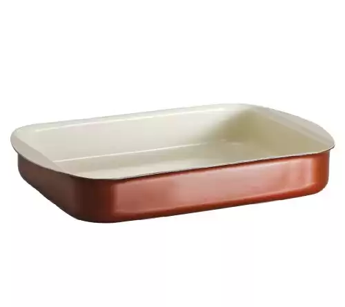 Tramontina Style 01 Roasting Pan 14 by 10-Inch Metallic Copper, 80110/054DS