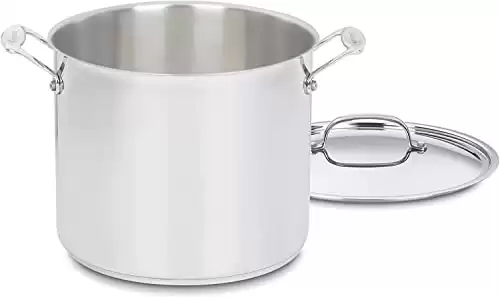Cuisinart 12-Quart Stockpot w/Lid, Chef's Classic Collection, Silver, 766-26AP1
