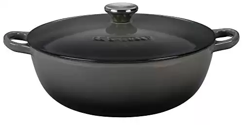 Le Creuset Enameled Cast-Iron 3 1/2 Quart Chefs Oven, Oyster Gray