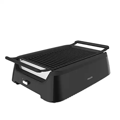Philips Kitchen Appliances Philips HD6371/94 Smoke-less Indoor Grill, Black