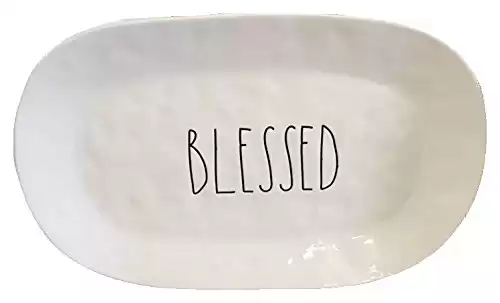 Rae Dunn Blessed Thanksgiving Holiday Serving Platter Artisan Collection