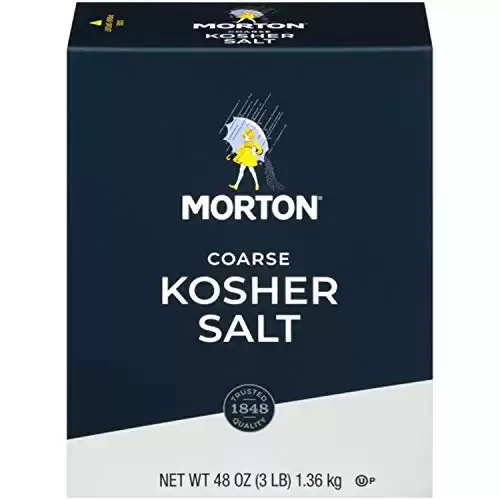 Morton Kosher Salt, Coarse, 48 Ounce