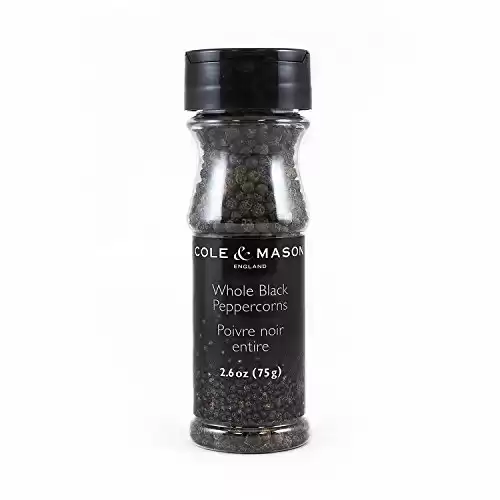 COLE & MASON Black Peppercorn Refill, 2.6 oz, for Pepper Mill