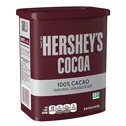 HERSHEY'S Natural Unsweetened Cocoa, Gluten Free, 23 oz Can