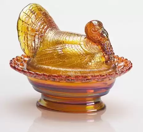 Mosser Glass Covered Turkey - Marigold