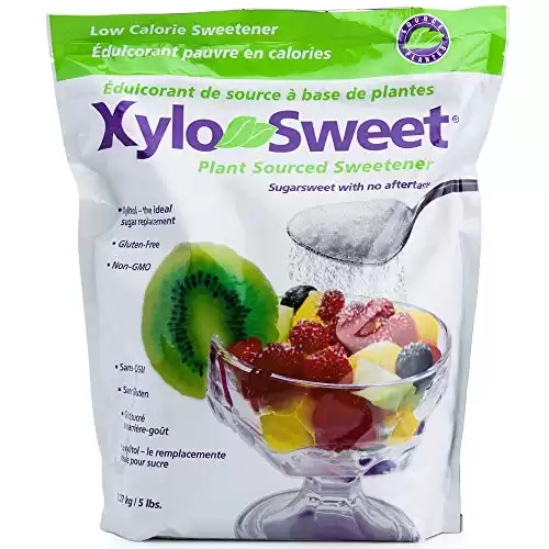 Xlear XyloSweet Non-GMO Xylitol Sweetener - Natural Sweetener Sugar Substitute, Granules, 5 Pound Bag (Pack of 1)