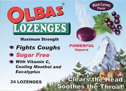 Olbas Sugar Free Cough Drops Lozenges, 24 Count