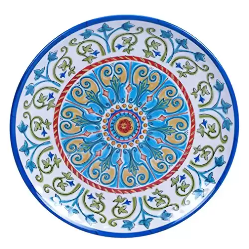 Certified International Corp Tuscany Round Platter, 14", Multicolored